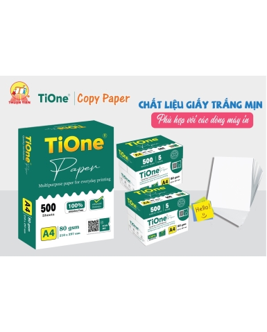 Tên sản phẩm: giấy photo TIONE Đl:80gsm