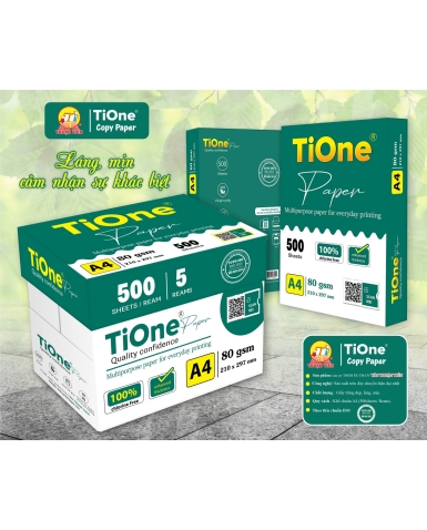 Tên sản phẩm: giấy photo TIONE Đl:80gsm